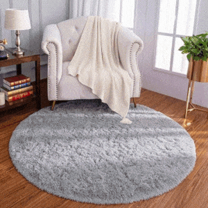LOCHAS Super Soft Circle Rug for Children Living Room